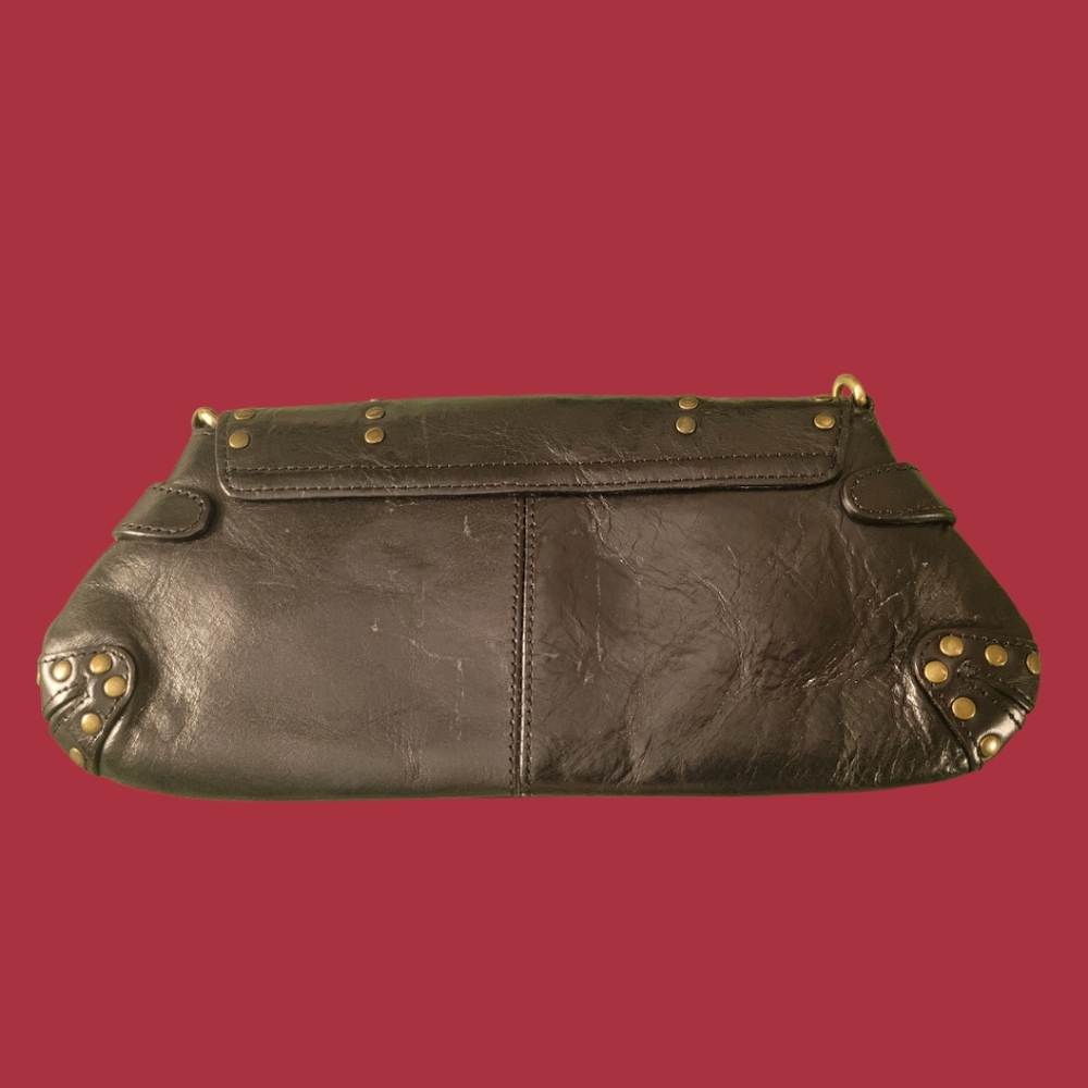 Vintage 1990s Wilsons leather pelle Studios Horse Bit Snaffle Purse / Clutch - Picture 5 of 8